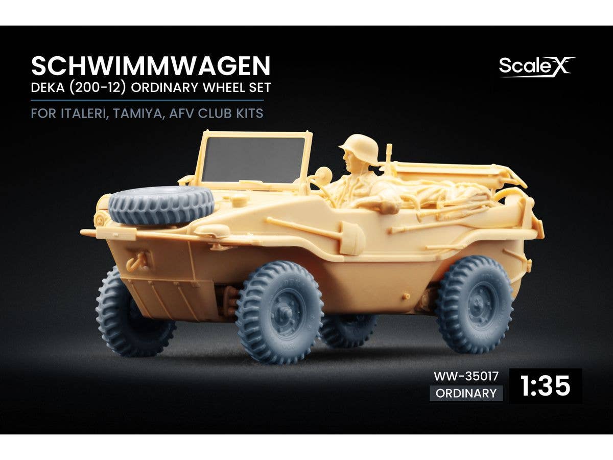 1/35 ドイツ シュビムワーゲン166型 ホイールセット v3 (5個入) (イタレリ/タミヤ/AFV用)