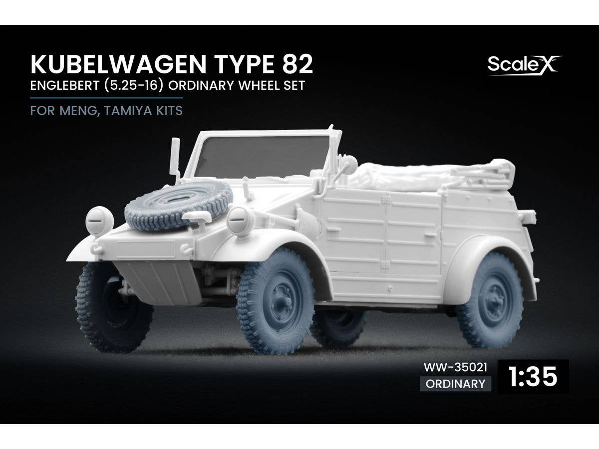 1/35 キューベルワーゲン 82型 ホイールセット v1 (5個入) (モンモデル/タミヤ用)