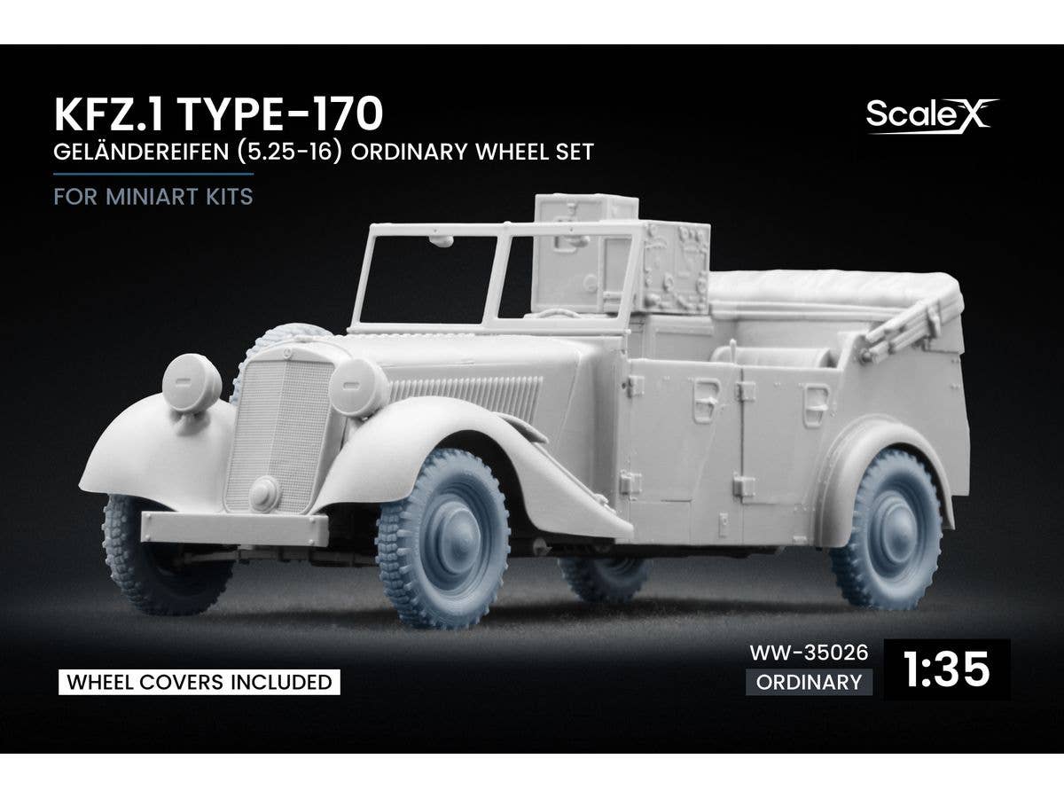 1/35 Kfz.1 兵員輸送車 170VK型 ホイールセット v1 (5個入) (ミニアート用)