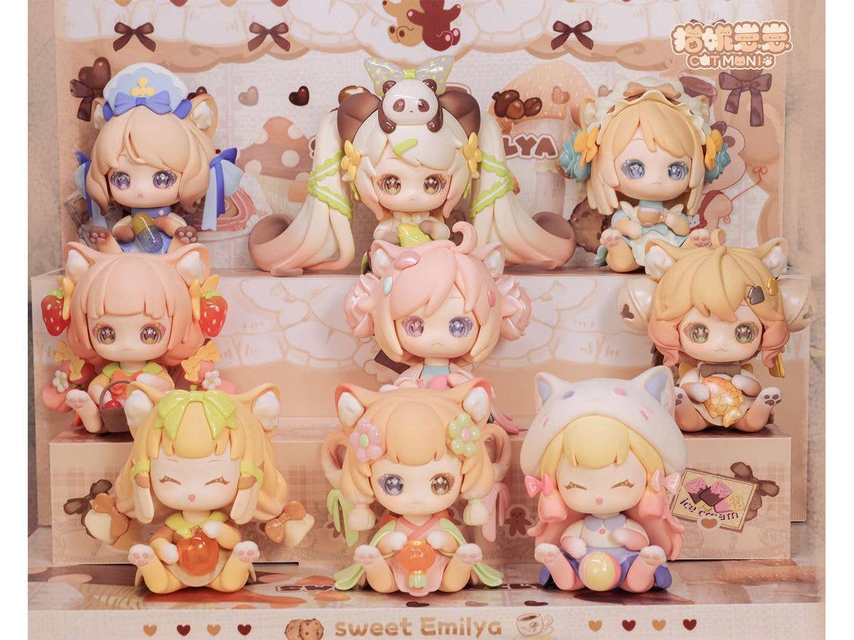 Cat Moni 不思議な魔法の宝箱シリーズ トレーディングフィギュア 1Box 8pcs