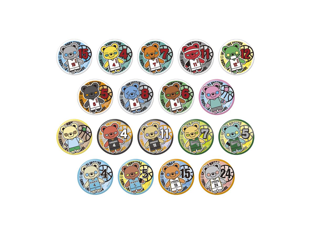 TVアニメ あひるの空 くま・ぐるみ 缶バッジ 1Box 18pcs