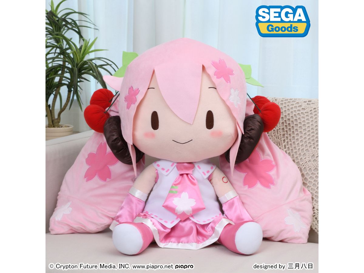桜ミク ふわぷち どでかジャンボぬいぐるみ