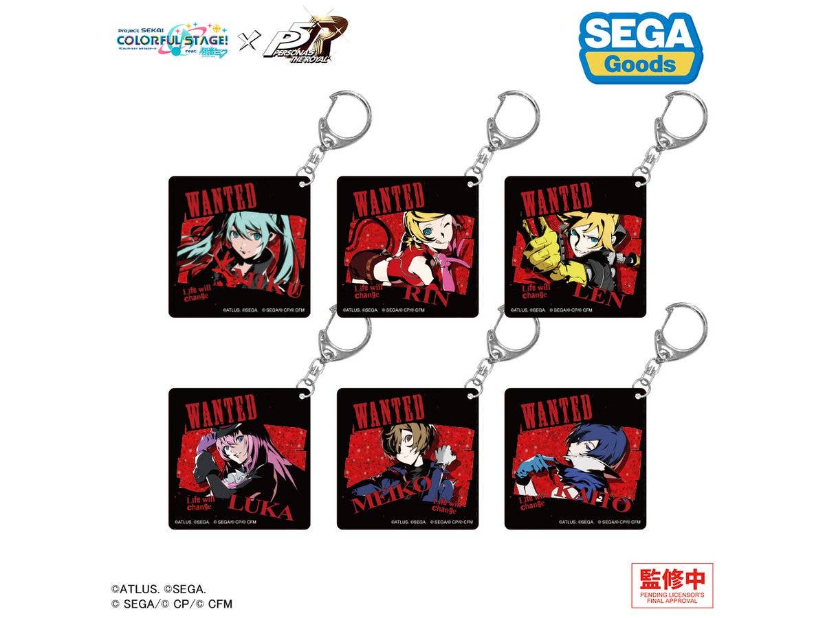 プロジェクトセカイ カラフルステージ! feat. 初音ミク x ペルソナ5 ザ・ロイヤル アクリルキーホルダー 1Box 6pcs