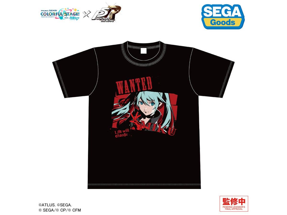 プロジェクトセカイ カラフルステージ! feat. 初音ミク x ペルソナ5 ザ・ロイヤル: グラフィックTシャツ 初音ミク