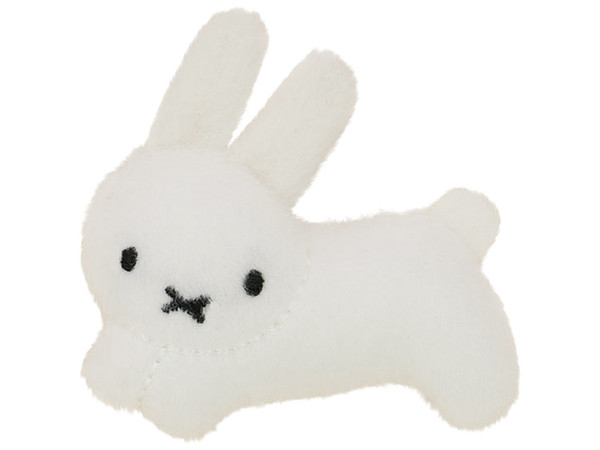 ぬいぐるみマスコットバッジ うさぎ