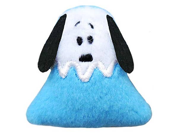 ぷちぷちファニーシリーズ ぬいぐるみバッジ スヌーピー富士山