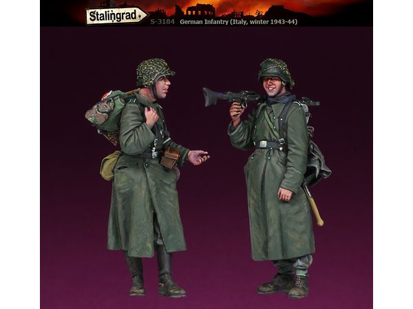 1/35 WW.II ドイツ歩兵 冬装備の射撃手と衛生兵 イタリア 冬