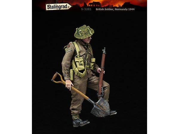 1/35 WWII イギリス シャベルを持つ歩兵 ノルマンディー1944