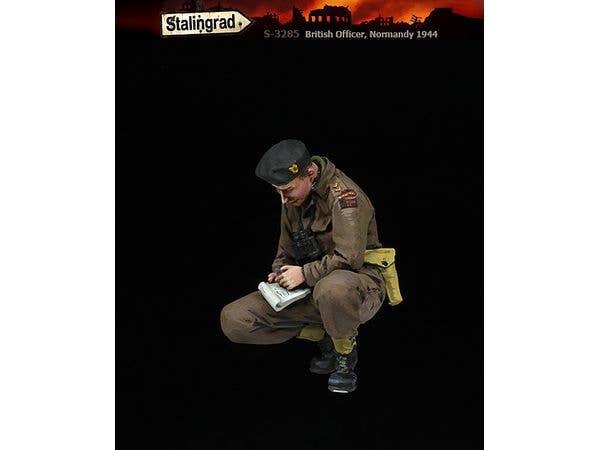 1/35 WWII イギリス メモを取る将校 ノルマンディー1944