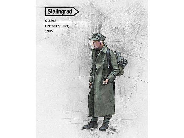 1/35 WWII ドイツ コートを着た兵士 1945年
