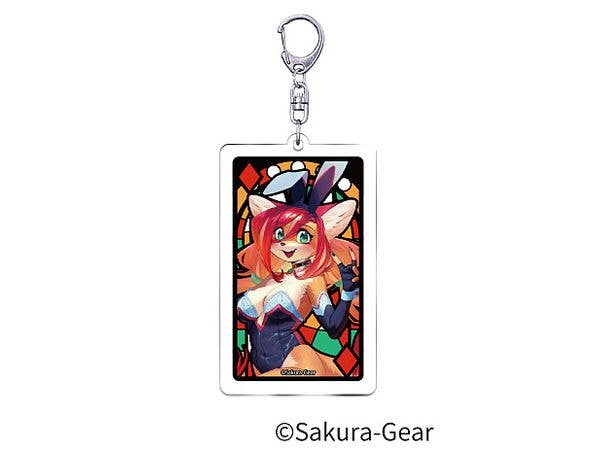 Bunnimals ステンドグラス風アクリルキーホルダー ローザ