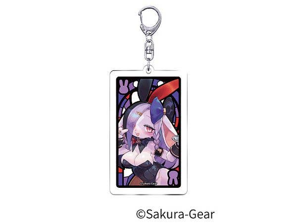 Bunnimals ステンドグラス風アクリルキーホルダー ルピナス