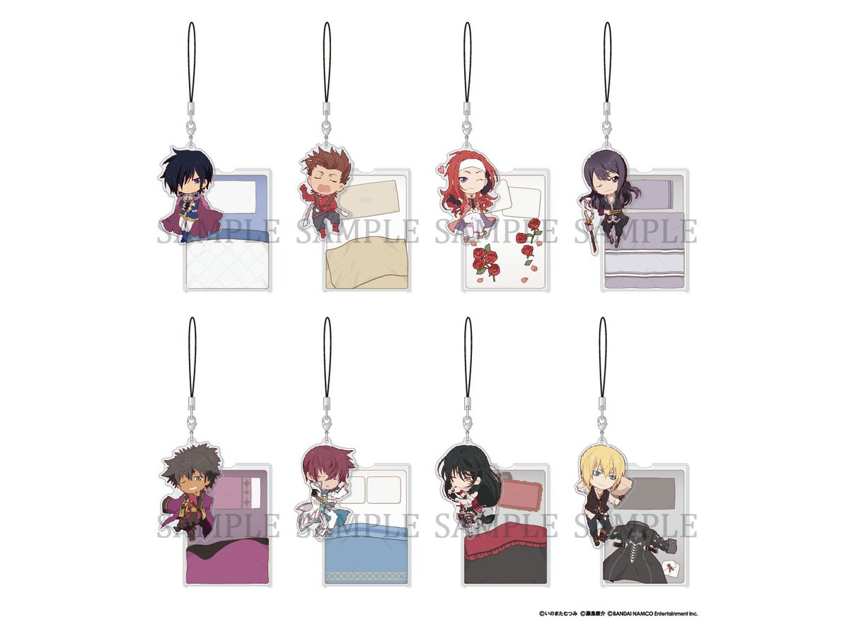 テイルズ オブシリーズ おやすみアクリルストラップ Vol.1 1Box 8pcs