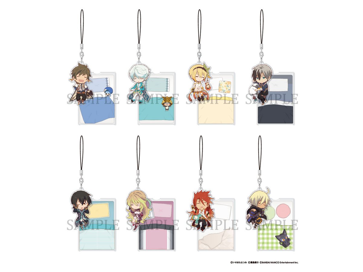 テイルズ オブシリーズ おやすみアクリルストラップ Vol.2 1Box 8pcs