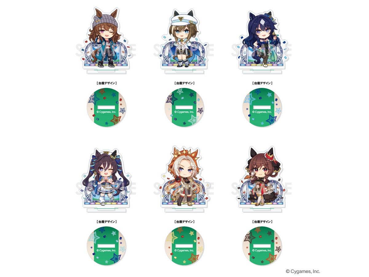 ウマ娘 プリティーダービー: 1Box 6pcs きゃらふぃーゆアクリルスタンド うまぴょい伝説 Vol.7