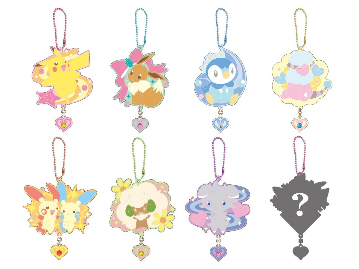 ポケットモンスター きらきらジュエルラバーマスコット 1Box 8pcs