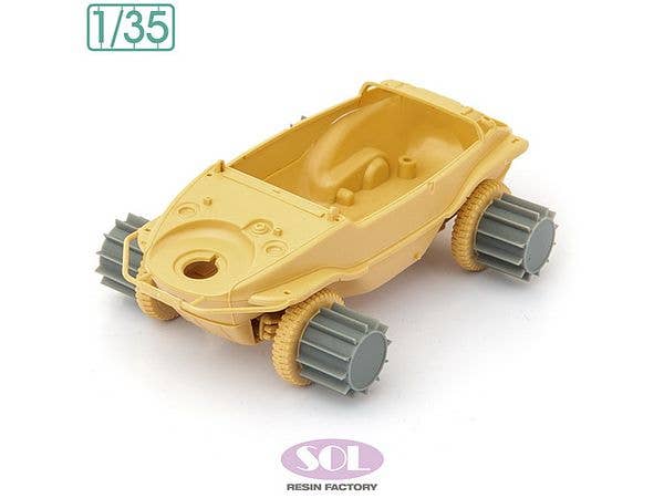 1/35 WWII ドイツ シュビムワーゲン166型 雪上ローラーセット (タミヤ用)
