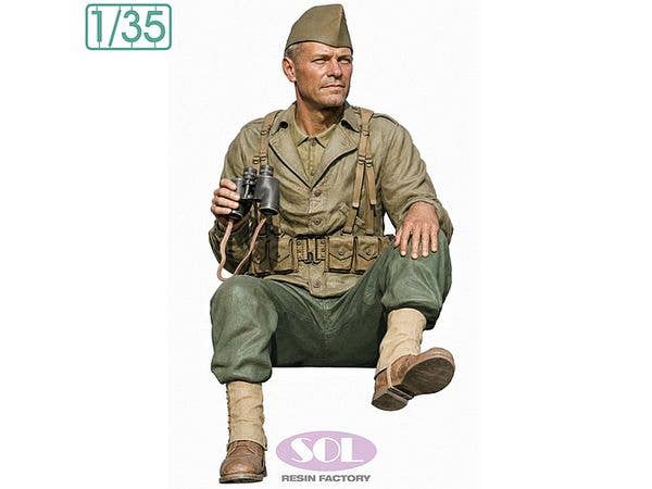 1/35 WWII アメリカ陸軍 双眼鏡を持つ車両乗員
