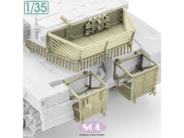 1/35 現用 イスラエル メルカバMk.3 BAZ/D用バスケット ディテールアップセット (モンモデル用)