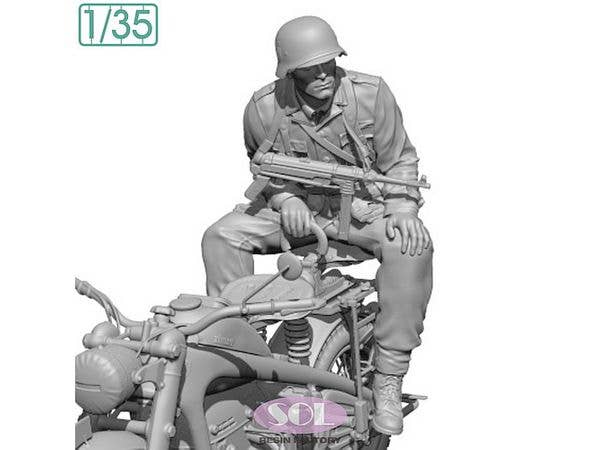 1/35 WWII ドイツ KS750用乗員#2 後席に乗る兵士(SOL MODEL用)