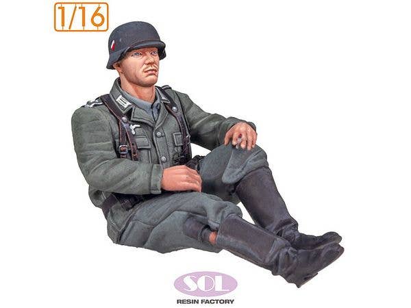 1/16 WWII ドイツ KS750軍用サイドカーに乗る将校(SOL MODEL用)