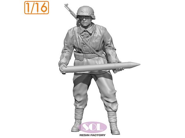 1/16 WWII ドイツ 対戦車砲兵 装填手2