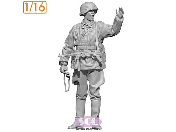 1/16 WWII ドイツ 対戦車砲兵 指揮官