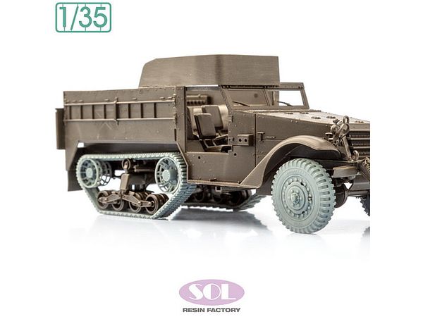 1/35 WWII アメリカ M3ハーフトラック タイヤ&履帯セット(タミヤ用)