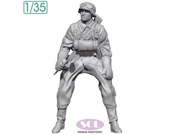 1/35 WWII ドイツ KS750軍用オートバイに乗る野戦憲兵(SOL MODEL用)