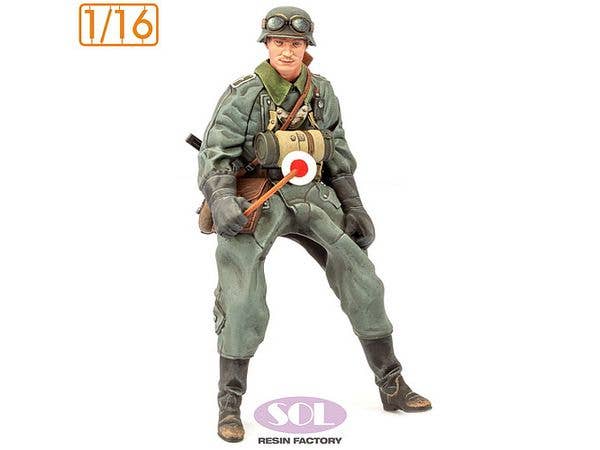 1/16 WWII ドイツ KS750軍用オートバイに乗る野戦憲兵(SOL MODEL用)