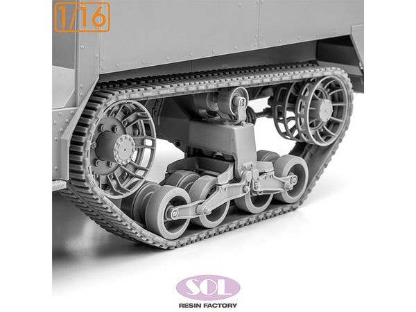 1/16 WWII アメリカ M3A1ハーフトラック 履帯 (アンディーズホビー用)