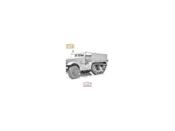 1/16 WWII アメリカ M3A1ハーフトラック 自重変形タイヤ & 履帯セット 滑り止めチェーン付 (アンディーズホビー用)