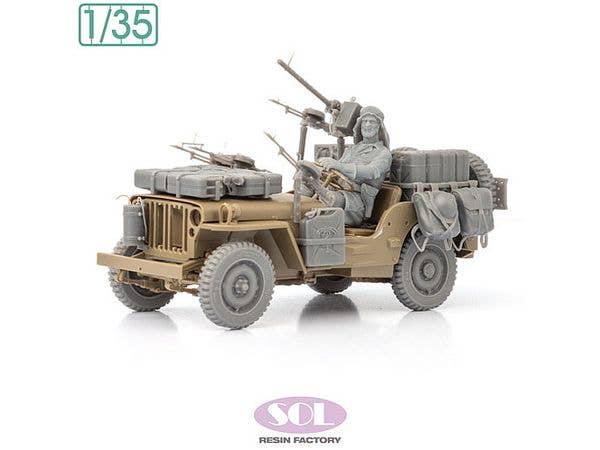 1/35 WWII イギリス SAS 1/4トン4 x 4パトロールカー コンバージョンキット