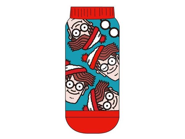 キャラックス ウォーリーをさがせ! ちらし ブルー x レッド レディース 22-24cm