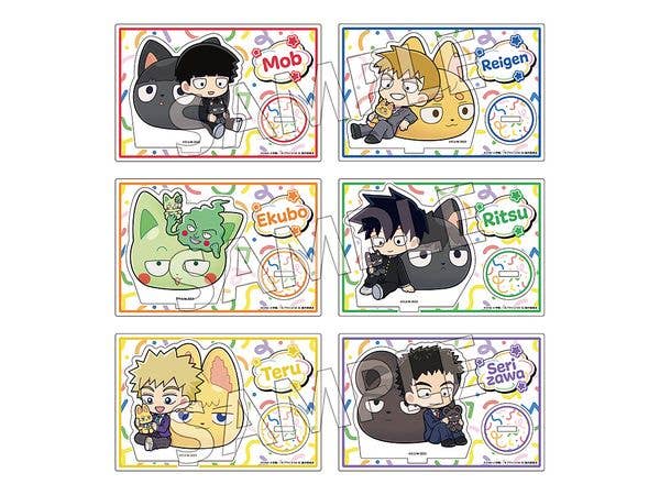 モブサイコ100 III: モフフサシリーズ アクリルスタンドコレクション 1Box 6pcs