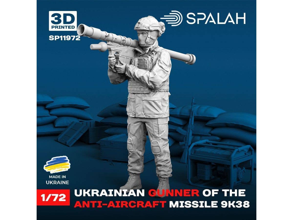 1/72 ウクライナ軍 携帯式防空ミサイル兵 w/9K38 イグラ