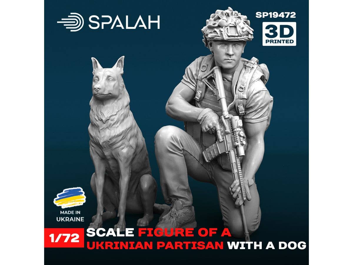 1/72 ウクライナ パルチザンw/犬