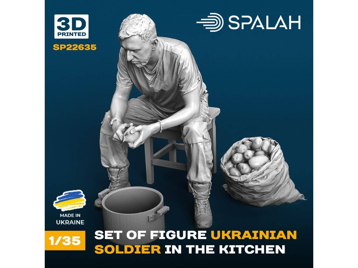 1/35 ウクライナ兵 食事の準備 w/ジャガイモの袋