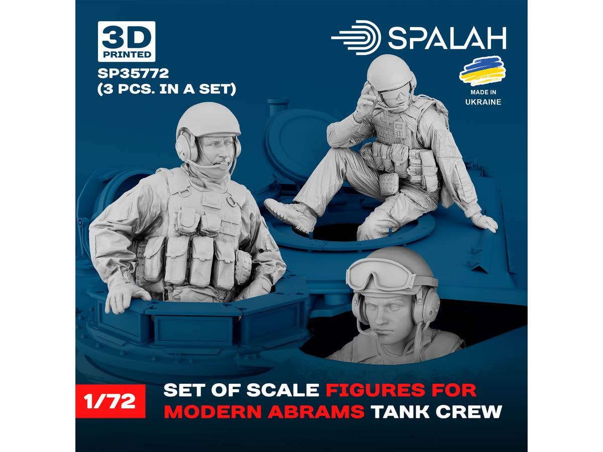 1/72 現用M1エイブラムス戦車兵セット (3体入)