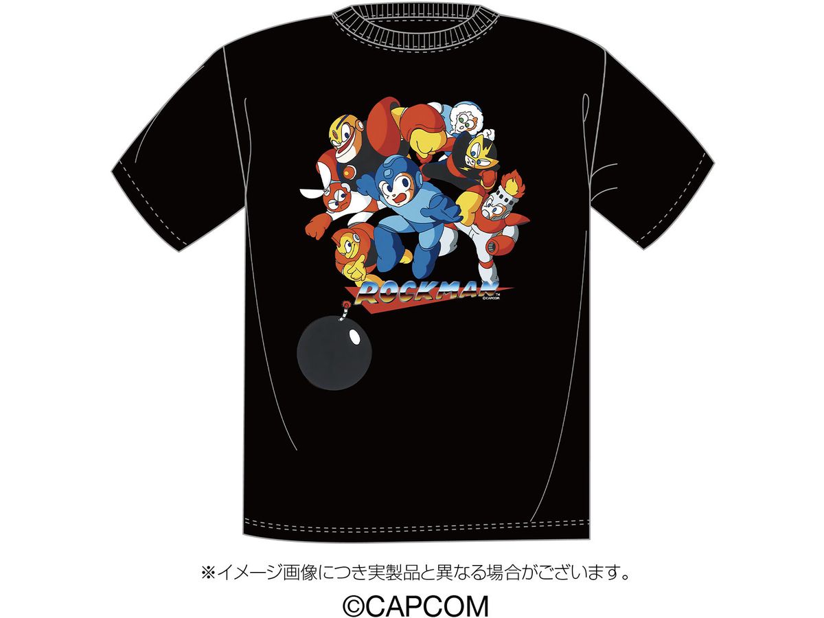 ロックマン Tシャツ (ブラック) XXL