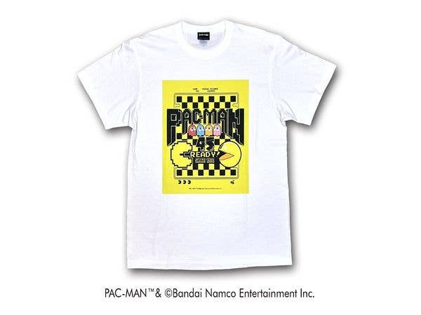 パックマン 45TH アニバーサリーTシャツ (WHITE) XXL