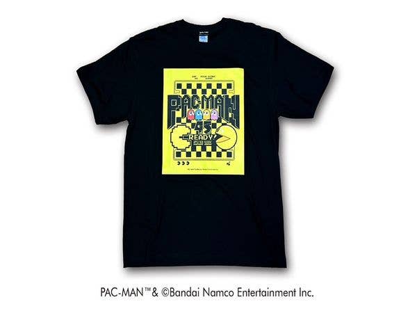 パックマン 45TH アニバーサリーTシャツ (BLACK) XXL