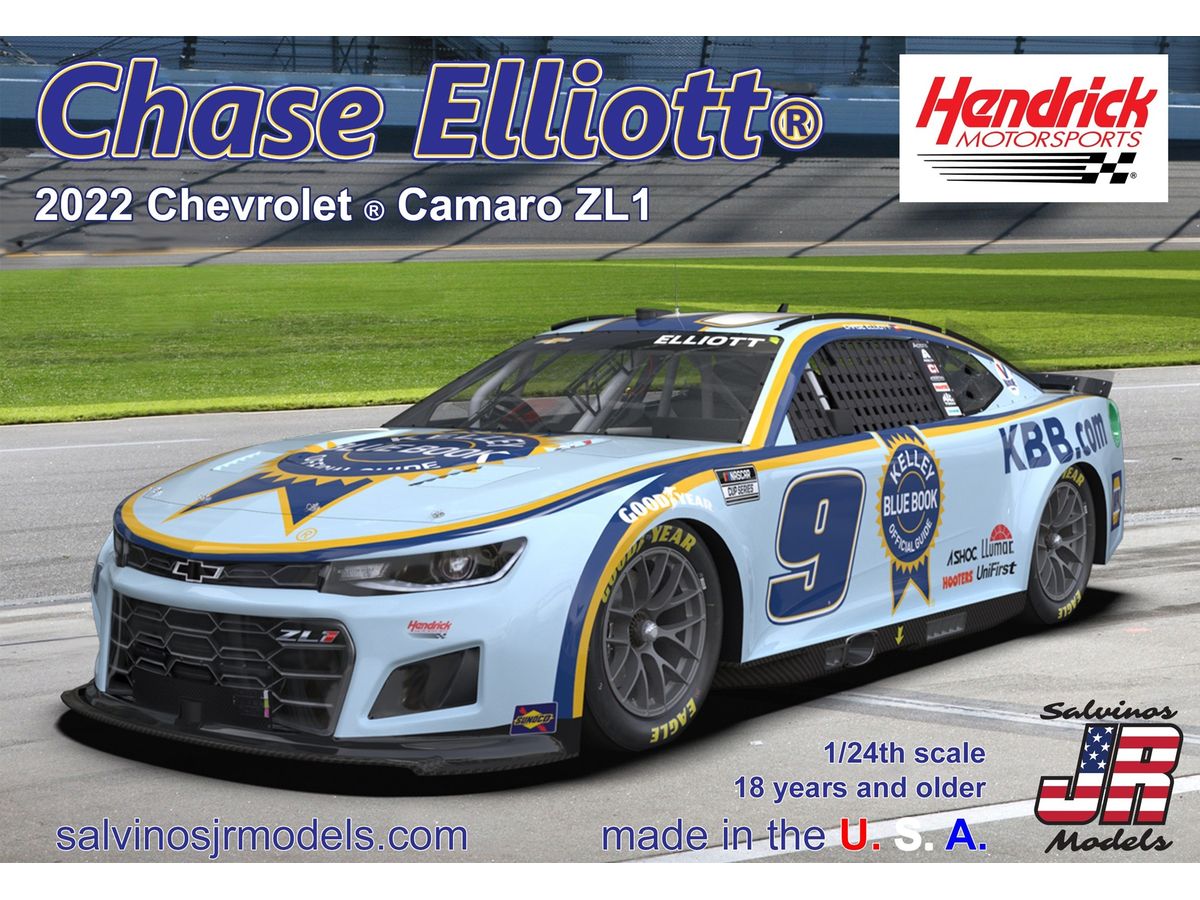 1/24 NASCAR 2022 カマロ ZL1 #9 ヘンドリックスモータスポーツ チェイス・エリオット ケリーブルーブック