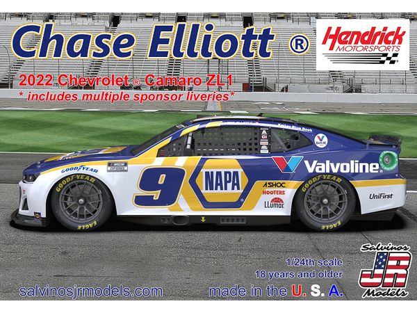 1/24 NASCAR 2022 カマロ ZL1 #9 ヘンドリックスモータスポーツ チェイス・エリオット マルチスポンサー