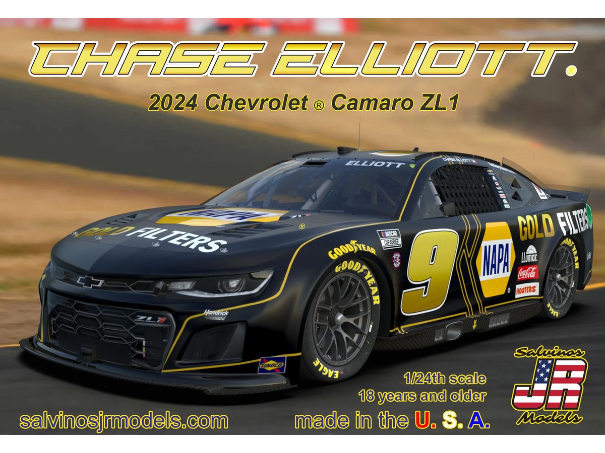 1/24 NASCAR 2024 カマロヘンドリックモータースポーツ チェイス・エリオット NAPAゴールド