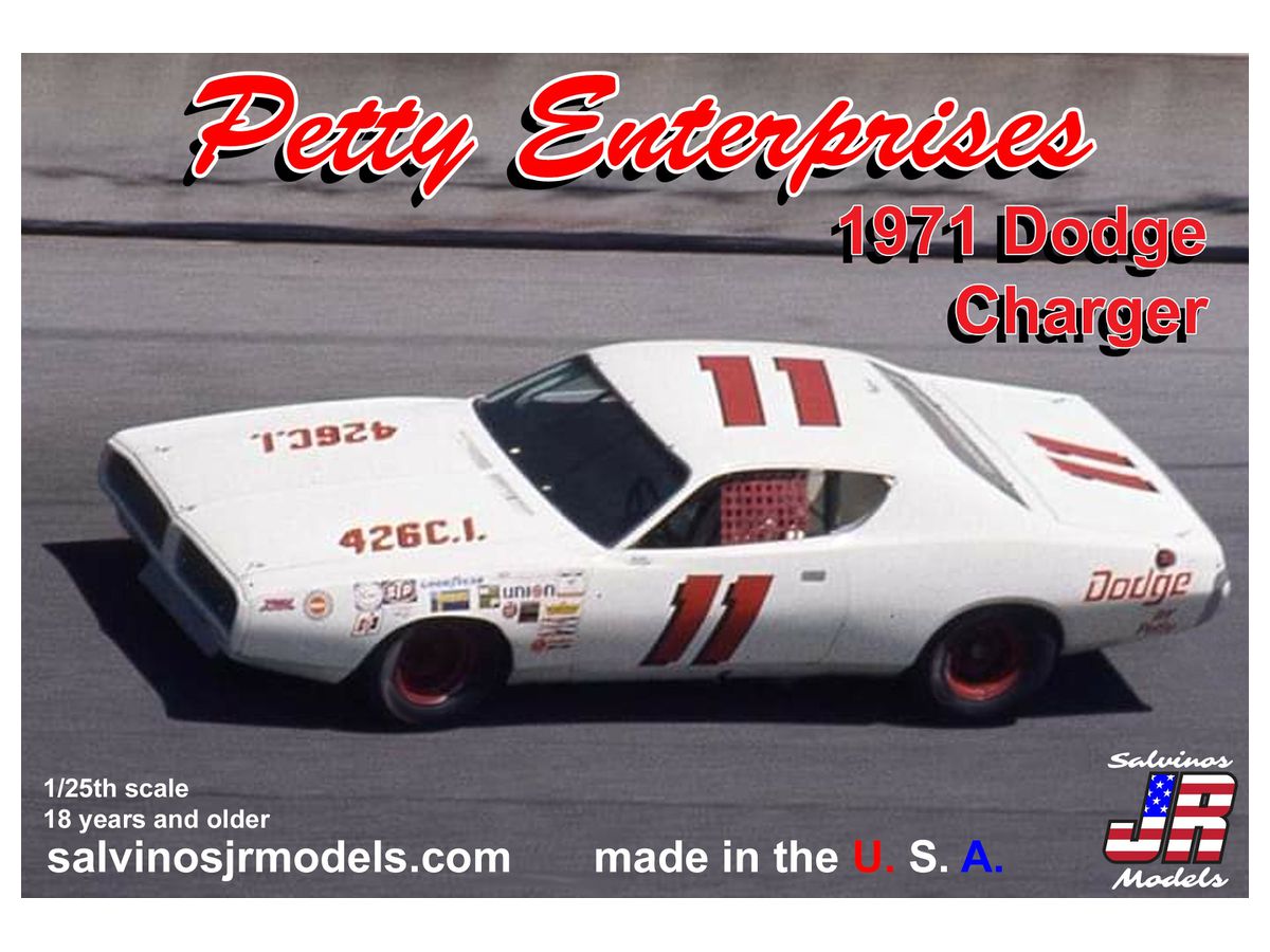 1/25 NASCAR '71 ダッジ チャージャー ペティ・エンタープライズ