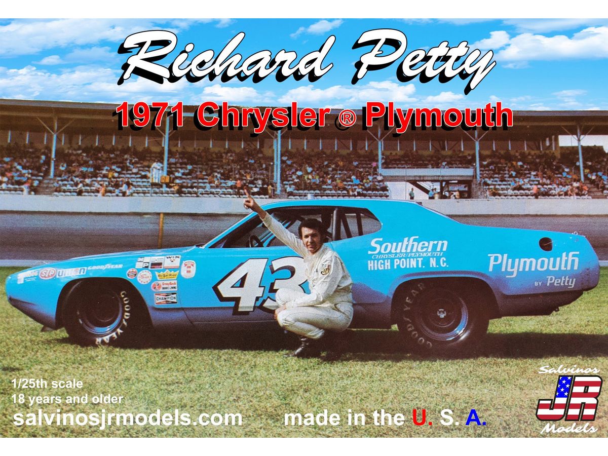 1/25 NASCAR ’71 プリムス ロードランナー #43 リチャード・ペティ