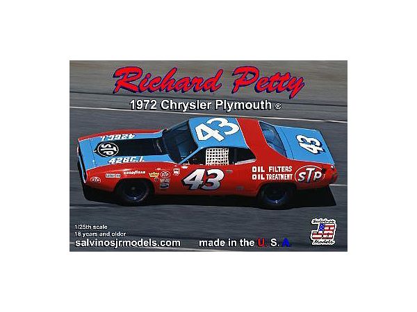 1/25 NASCAR '72 プリムス ロードランナー #43 リチャード・ペティ