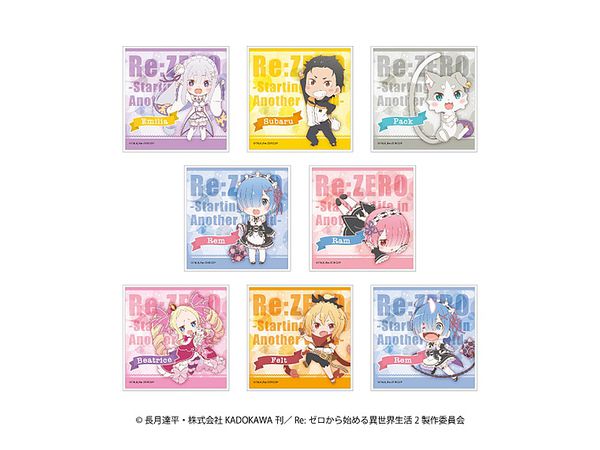 Re:ゼロから始める異世界生活 第2期 トレーディングミニタオル 1Box 8pcs