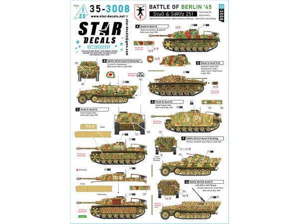 1/35 WWII ドイツ ベルリンの戦い'45#4 ベルリン郊外の突撃砲とSd.Kfz.251